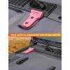 imageSavadicar 2Piece Pink Hood Hinge Trim Cover for Jeep Wrangler JL JLU 4xe amp Gladiator JT 2018Present  Exterior Decorative Upgrade AccessoriesPink