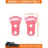 imageSavadicar 2Piece Pink Hood Hinge Trim Cover for Jeep Wrangler JL JLU 4xe amp Gladiator JT 2018Present  Exterior Decorative Upgrade AccessoriesPink