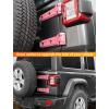 imageSavadicar 2Piece Pink Tailgate Hinge Trim Cover for Jeep Wrangler JL JLU 4xe amp Gladiator JT 2018Present  Exterior Rear Gate Hinge Accent Styling Easy Install Upgrade AccessoriesPink