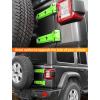 imageSavadicar 2Piece Pink Tailgate Hinge Trim Cover for Jeep Wrangler JL JLU 4xe amp Gladiator JT 2018Present  Exterior Rear Gate Hinge Accent Styling Easy Install Upgrade AccessoriesGreen
