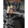 imageSavadicar 2in1 Phone Mount amp Drink Holder for 2024 Jeep Wrangler JL amp Gladiator JT  Effortlessly Store Your Cellphone and Beverage Interior Accessories Black2in1