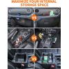 imageSavadicar 3 Pack Interior Storage Organizer Kits for 20182023 Jeep Wrangler JL JLU 4XE amp Gladiator JT Maximize Incar Storage Space with ABS Container Accessories in Black