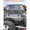 imageSavadicar 3Piece Blue Windshield amp Rear Wiper Trim Set for Jeep Wrangler JL JLU 4xe amp Gladiator JT 2018Present  Exterior Styling Accent AccessoriesGreen
