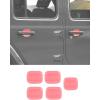 imageSavadicar 5Piece Pink Door Cup Trim Set for Jeep Wrangler JL JLU 4xe amp Gladiator JT 2018Present  Exterior Decorative Upgrade AccessoriesPink