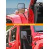 imageSavadicar Door Off Mirrors Compatible with Jeep Wrangler YJTJJKJL4XE amp Gladiator JT No Vibration or Wobble Door Side Hinge RearView Mirrors for Wider View amp Safe Driving Black