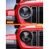 imageSavadicar Headlight Covers for 2024 Jeep Wrangler JL amp Gladiator JT  Personalize Your Vehicle Appearance with Headlamps Bezels Exterior Trim Accessories BlackBlack