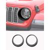 imageSavadicar Headlight Covers for 2024 Jeep Wrangler JL amp Gladiator JT  Personalize Your Vehicle Appearance with Headlamps Bezels Exterior Trim Accessories BlackBlack