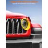 imageSavadicar Headlight Covers for 2024 Jeep Wrangler JL amp Gladiator JT  Personalize Your Vehicle Appearance with Headlamps Bezels Exterior Trim Accessories BlackYellow