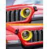 imageSavadicar Headlight Covers for 2024 Jeep Wrangler JL amp Gladiator JT  Personalize Your Vehicle Appearance with Headlamps Bezels Exterior Trim Accessories BlackYellow