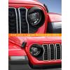 imageSavadicar Headlight Covers for 2024 Jeep Wrangler JL amp Gladiator JT  Personalize Your Vehicle Appearance with Headlamps Bezels Exterior Trim Accessories BlackBlack