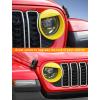 imageSavadicar Headlight Covers for 2024 Jeep Wrangler JL amp Gladiator JT  Personalize Your Vehicle Appearance with Headlamps Bezels Exterior Trim Accessories BlackYellow