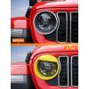 imageSavadicar Headlight Covers for 2024 Jeep Wrangler JL amp Gladiator JT  Personalize Your Vehicle Appearance with Headlamps Bezels Exterior Trim Accessories BlackYellow