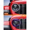 imageSavadicar Headlight Covers for 2024 Jeep Wrangler JL amp Gladiator JT  Personalize Your Vehicle Appearance with Headlamps Bezels Exterior Trim Accessories BlackPurple