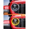 imageSavadicar Headlight Covers for 2024 Jeep Wrangler JL amp Gladiator JT  Personalize Your Vehicle Appearance with Headlamps Bezels Exterior Trim Accessories BlackYellow
