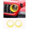 imageSavadicar Headlight Covers for 2024 Jeep Wrangler JL amp Gladiator JT  Personalize Your Vehicle Appearance with Headlamps Bezels Exterior Trim Accessories BlackYellow