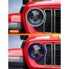 imageSavadicar Headlight Covers for 2024 Jeep Wrangler JL amp Gladiator JT  Personalize Your Vehicle Appearance with Headlamps Bezels Exterior Trim Accessories BlackPurple