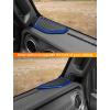 imageSavadicar Red Carbon Fiber Interior Accessories  Dashboard Speaker Trim Cover for 2018Present Jeep Wrangler JL JLU 4XE amp Gladiator JT  Premium Texture Interior Decor Upgrade Option 2PieceBlue