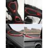 imageSavadicar Red Interior Trim Kit for 2024 Jeep Wrangler JL amp Gladiator JT  4 Pcs Decor Cover Set for Front Dash Speakers and Soundbar Stylish Accessories for an UpgradeRed Carbon Fiber