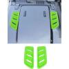 imageSavadicar 2Piece Green Hood Vent Trim Cover for Jeep Wrangler JL JLU 4xe amp Gladiator JT 2018Present  Exterior Decorative Upgrade AccessoriesGreen