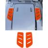 imageSavadicar 2Piece Green Hood Vent Trim Cover for Jeep Wrangler JL JLU 4xe amp Gladiator JT 2018Present  Exterior Decorative Upgrade AccessoriesOrange