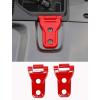 imageSavadicar 2Piece Pink Hood Hinge Trim Cover for Jeep Wrangler JL JLU 4xe amp Gladiator JT 2018Present  Exterior Decorative Upgrade AccessoriesRed