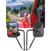 imageSavadicar Door Off Mirrors Compatible with Jeep Wrangler YJTJJKJL4XE amp Gladiator JT No Vibration or Wobble Door Side Hinge RearView Mirrors for Wider View amp Safe Driving Black