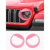 imageSavadicar Headlight Covers for 2024 Jeep Wrangler JL amp Gladiator JT  Personalize Your Vehicle Appearance with Headlamps Bezels Exterior Trim Accessories BlackPink