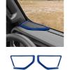 imageSavadicar Red Carbon Fiber Interior Accessories  Dashboard Speaker Trim Cover for 2018Present Jeep Wrangler JL JLU 4XE amp Gladiator JT  Premium Texture Interior Decor Upgrade Option 2PieceBlue