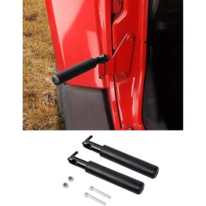 imageSavadicar 2 Pack Foot Pegs Metal Foot Rest Kick Panel for 2007Present Jeep Wrangler JKJL4XE amp Gladiator JT Door Hinge Pedals for Doorless Black