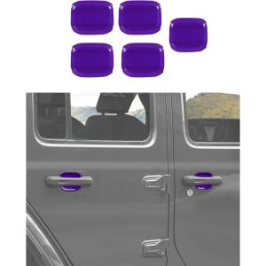 imageSavadicar 5Piece Pink Door Cup Trim Set for Jeep Wrangler JL JLU 4xe amp Gladiator JT 2018Present  Exterior Decorative Upgrade AccessoriesPurple