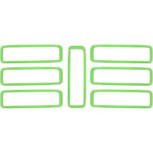 imageSavadicar 7Piece Blue Cowl Drain Hole Trim for Jeep Wrangler JL JLU 4xe amp Gladiator JT 2018Present  Cowl Vent Bezel Accent Exterior Styling Upgrade AccessoriesGreen