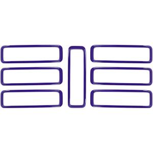 imageSavadicar 7Piece Blue Cowl Drain Hole Trim for Jeep Wrangler JL JLU 4xe amp Gladiator JT 2018Present  Cowl Vent Bezel Accent Exterior Styling Upgrade AccessoriesPurple