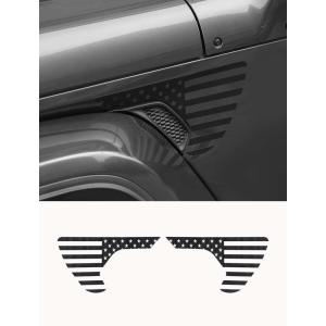 imageSavadicar American Flag Fender Side Vent Decals for Jeep Wrangler JL JLU amp Gladiator JT 2018Present  Carbon Fiber Vinyl Graphic Sticker Easy Peel amp Stick Exterior Trim AccessoriesCarbon Fiber