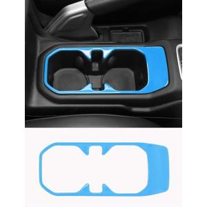 imageSavadicar Green Interior Accessories  Cup Holder Trim Cover for 2018Present Jeep Wrangler JL JLU 4XE amp Gladiator JT  Solid Color Interior Decor Upgrade Option 1PieceSky Blue
