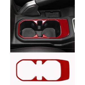 imageSavadicar Green Interior Accessories  Cup Holder Trim Cover for 2018Present Jeep Wrangler JL JLU 4XE amp Gladiator JT  Solid Color Interior Decor Upgrade Option 1PieceRed
