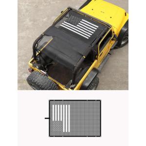imageSavadicar Mesh Shade Top Roof Sunshade Cover for 19952006 Jeep Wrangler TJ UV Protection amp Heat Reduction for Enhanced Comfort on The Road Durable Polyester Black