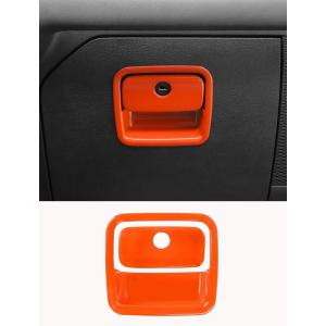 imageSavadicar Pink Interior Accessories  Glove Box Switch Trim for 2018Present Jeep Wrangler JL JLU 4XE amp Gladiator JT  Solid Color Interior Decor Upgrade Option 2PieceOrange