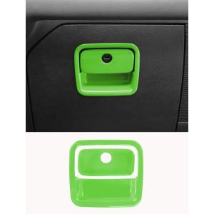 imageSavadicar Pink Interior Accessories  Glove Box Switch Trim for 2018Present Jeep Wrangler JL JLU 4XE amp Gladiator JT  Solid Color Interior Decor Upgrade Option 2PieceGreen