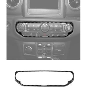 imageSavadicar Pink Interior Accessories  Infotainment HVAC Climate Control Panel Bezel Trim for 20182023 Jeep Wrangler JL JLU 4XE amp Gladiator JT  Solid Color Interior Decor Upgrade Option 1 PCCarbon Fiber