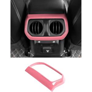 imageSavadicar Pink Interior Accessories  Rear Air Vent Bezel Trim Cover for 2018Present Jeep Wrangler JL JLU 4XE amp Gladiator JT  Solid Color Interior Decor Upgrade Option 1PiecePink