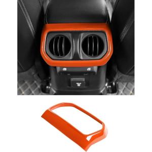 imageSavadicar Pink Interior Accessories  Rear Air Vent Bezel Trim Cover for 2018Present Jeep Wrangler JL JLU 4XE amp Gladiator JT  Solid Color Interior Decor Upgrade Option 1PieceOrange