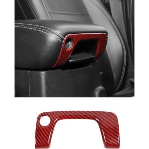 imageSavadicar Red Interior Accessories  Armrest Switch Bezel Trim Cover for 2018Present Jeep Wrangler JL JLU 4XE amp Gladiator JT  Solid Color Interior Decor Upgrade Option 1PieceRed Carbon Fiber