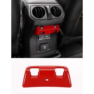 imageSavadicar Red Interior Accessories  Rear Seat Window Switch Panel Trim for 2018Present Jeep Wrangler JL JLU 4XE amp Gladiator JT  Solid Color Interior Decor Upgrade Option 1PieceRed