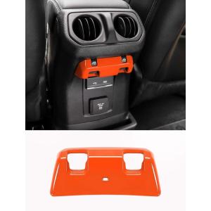 imageSavadicar Red Interior Accessories  Rear Seat Window Switch Panel Trim for 2018Present Jeep Wrangler JL JLU 4XE amp Gladiator JT  Solid Color Interior Decor Upgrade Option 1PieceOrange