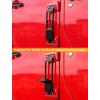 imageSavadicar 2 Pack Door Hinge Steps Foldable Metal Foot Pegs for 20072025 Jeep Wrangler JKJL amp Gladiator JT AntiRust Powder Coated Hinge Step for Easy Roof Access Black