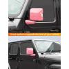 imageSavadicar 2Piece Pink Side Mirror Cover Trim Set for Jeep Wrangler JL JLU 4xe amp Gladiator JT 2018Present  Fits Mirrors Without Puddle Lights Exterior Styling AccessoriesPink