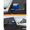 imageSavadicar 2Piece Pink Side Mirror Cover Trim Set for Jeep Wrangler JL JLU 4xe amp Gladiator JT 2018Present  Fits Mirrors Without Puddle Lights Exterior Styling AccessoriesBlue