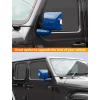 imageSavadicar 2Piece Pink Side Mirror Cover Trim Set for Jeep Wrangler JL JLU 4xe amp Gladiator JT 2018Present  Fits Mirrors Without Puddle Lights Exterior Styling AccessoriesBlue