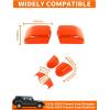 imageSavadicar 2Piece Pink Side Mirror Cover Trim Set for Jeep Wrangler JL JLU 4xe amp Gladiator JT 2018Present  Fits Mirrors Without Puddle Lights Exterior Styling AccessoriesOrange