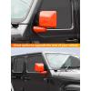 imageSavadicar 2Piece Pink Side Mirror Cover Trim Set for Jeep Wrangler JL JLU 4xe amp Gladiator JT 2018Present  Fits Mirrors Without Puddle Lights Exterior Styling AccessoriesOrange
